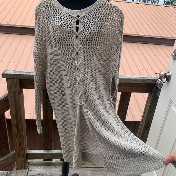 Lucky Brand Taupe Sweater - Picture 4 of 6